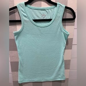 Like new mint green Justice tank top.